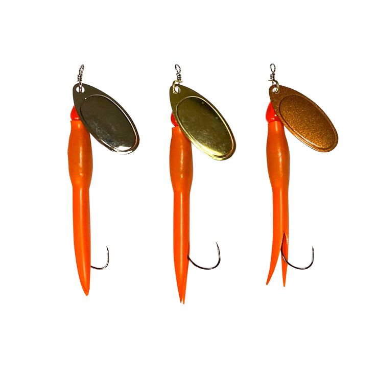 Barbless Spinners. Medium Flying C Set x 3 10g Size 2 - Exclusive to Rigged and Ready