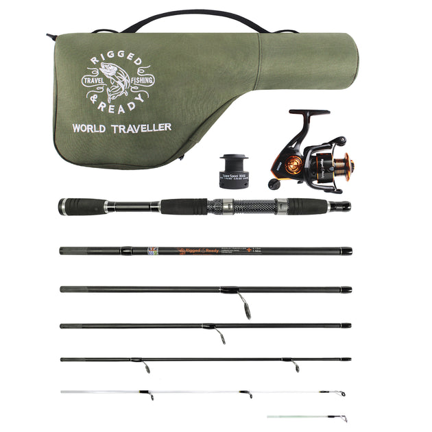 best travel fishing rod combo PLUSINNO Collapsible Telescopic Pole and Reel Starter Kit Guides that eliminate guide insert pop outs Top Travel Fishing Rods for