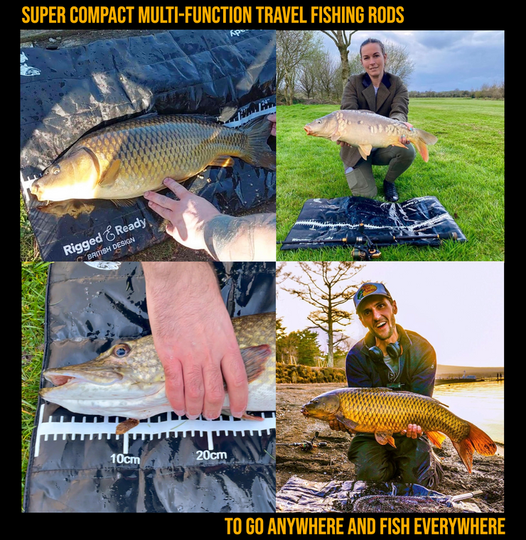 Travel Unhooking Mat Max. Big Fish. Super Compact, Light, Easy Carry