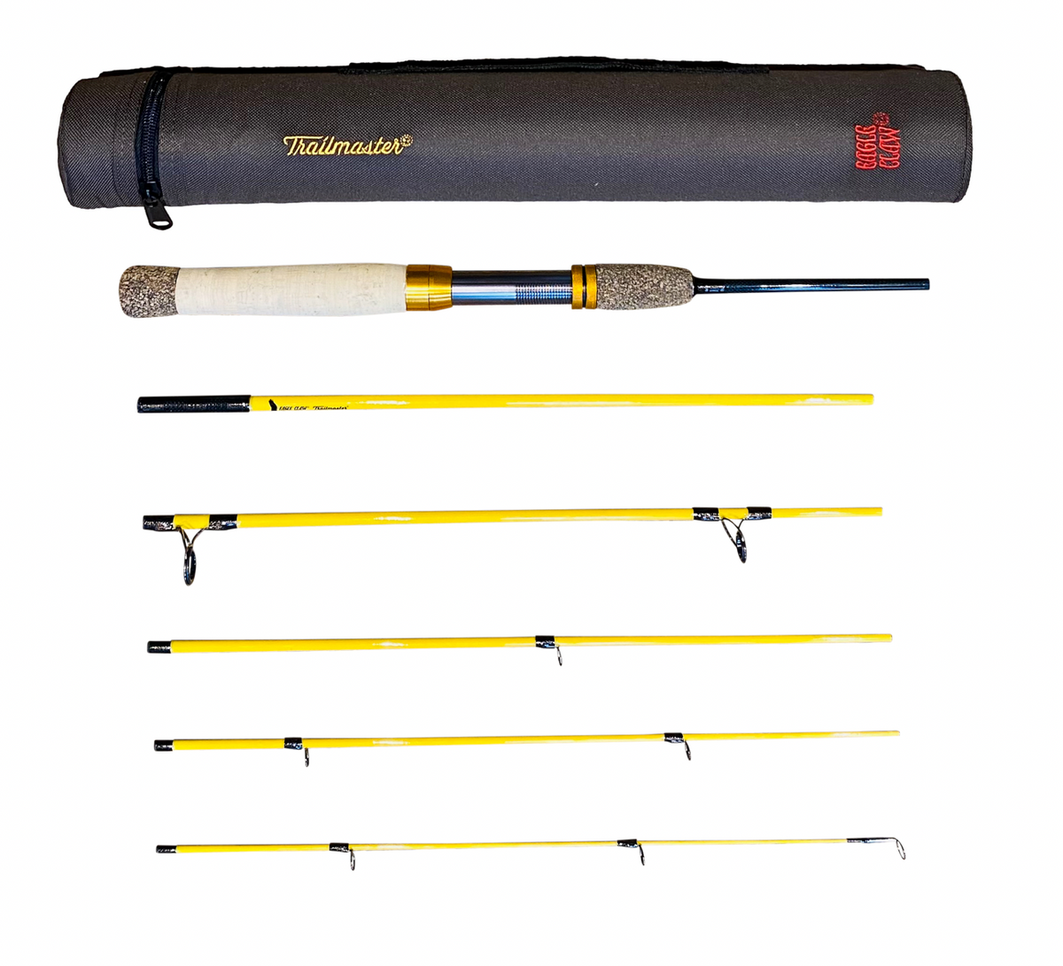 eagle claw trailmaster spinning combo and 6 ball bearing spin Vintage USA Made TRRR249 7' 6 Rod/Fly in hardware that provides for a secure connection when transforming from spinning to its fly configuration Eagle Claw Fishing Tackle Trailmaster
