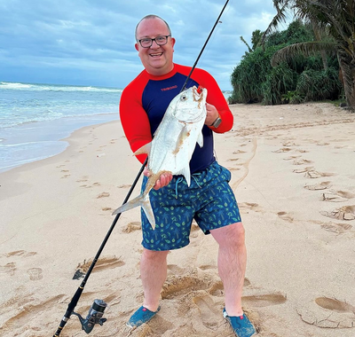 Lure Fishing on Rough Ground.