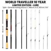World Traveller 10 Year Anniversary Limited Edition Travel Fishing Rod Set. Only 100 Made