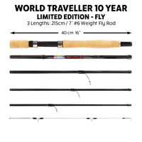World Traveller 10 Year Anniversary Limited Edition Travel Fishing Rod Set. Only 100 Made