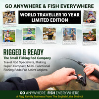 World Traveller 10 Year Anniversary Limited Edition Travel Fishing Rod Set. Only 100 Made