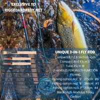 Infinite Limited Edition 3-IN-1 Travel Fly Fishing Rod – 10th Anniversary Exclusive 3 Handles. 3 Fly Rod Options. Only 10 Made Worldwide.