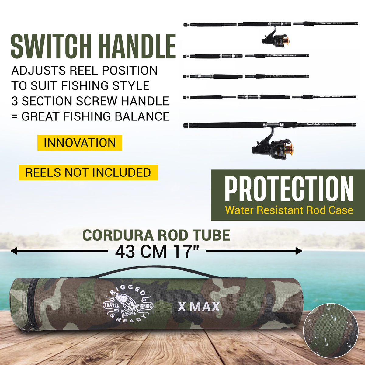 X Max Fishing Rod. Multi-Function Powerful Predator & Carp, Spin, Feeder, Float Rod, General Fishing Rod