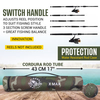 X Max Fishing Rod. Multi-Function Powerful Predator & Carp, Spin, Feeder, Float Rod, General Fishing Rod