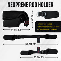 Rucksack Spin & Baitcasting Rod. Super-Compact 5’ 7” 170cm 5 Sections + neoprene case. 1 rod + Micro-trigger = Spin or Casting