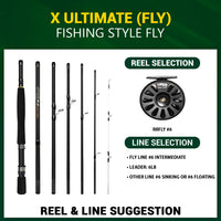 X Ultimate. Compact Spinning-Baitcast-Fly Travel Fishing Rod. 25-in-1 Combination Rods