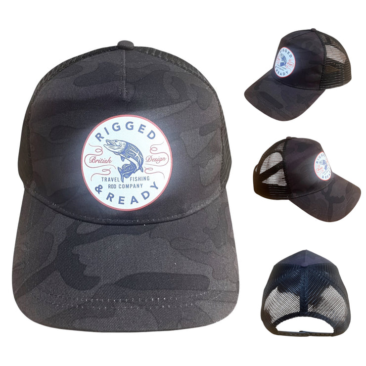 TRUCKER CAP - BLACK CAMO