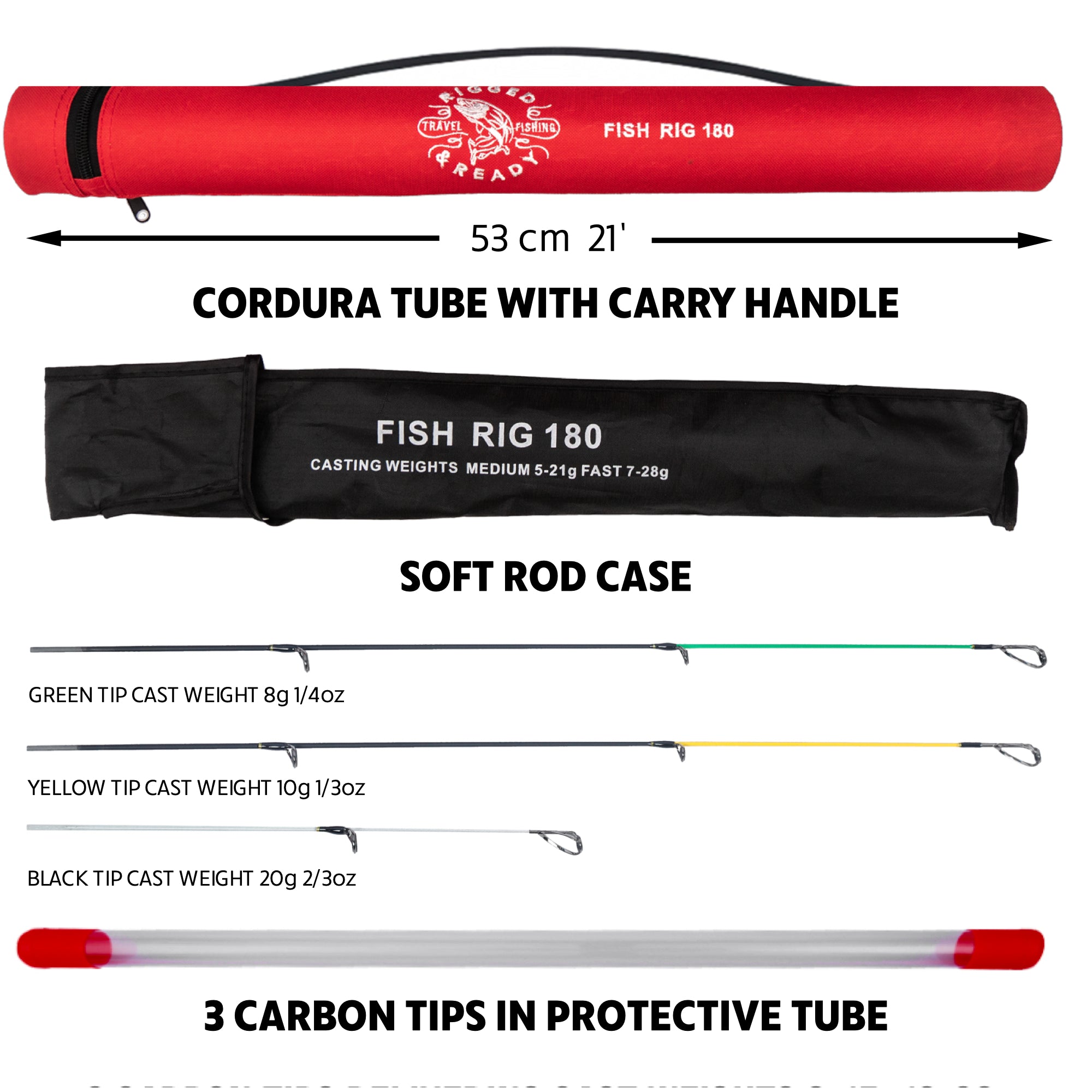 Rod 180 Inch Fish Rig 180 Super Light Tele Rod |Ultra-light fishing rod