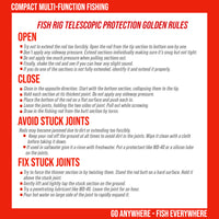 Fish Rig 180. Super Lightweight Tele Rod 180 5' 11"  & 160cm 5' 4" Options + 3 Tips