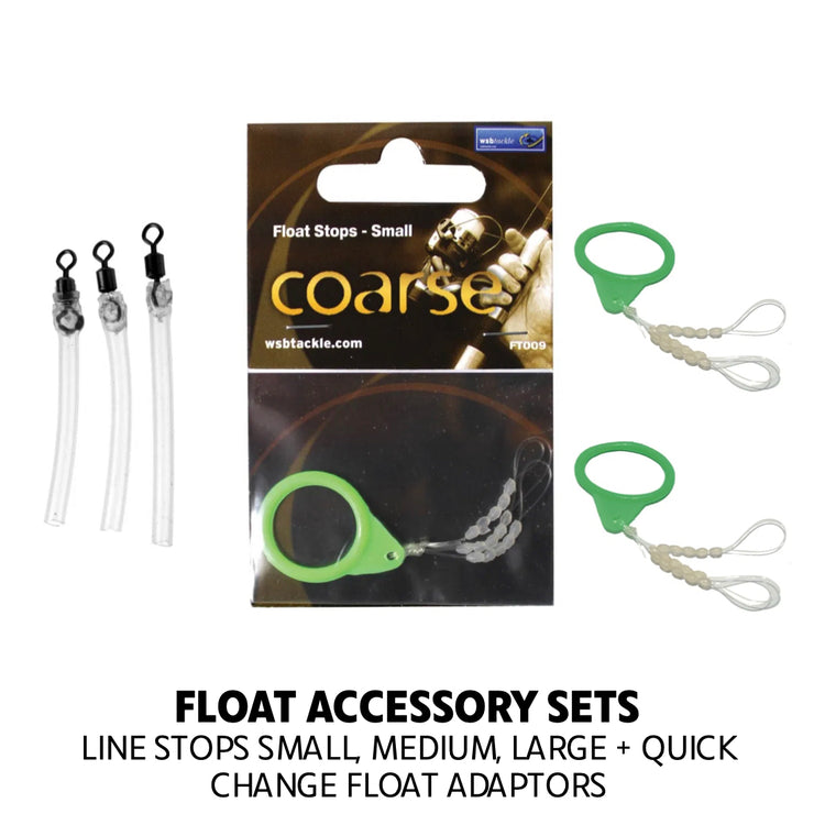 Float Accessory Kit. Float & Line Stops x 3, Float Quick Change  Adapter x 3