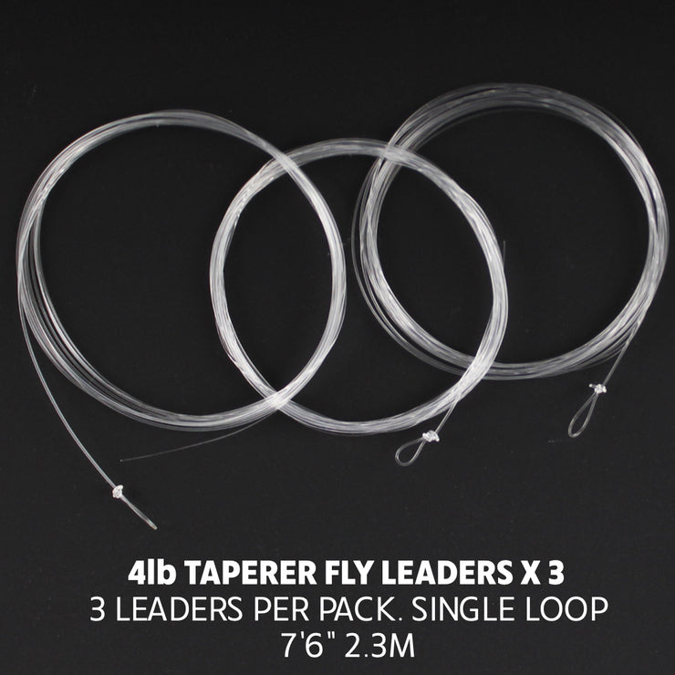 Tapered Fly Leader 4lb x 3 (7&