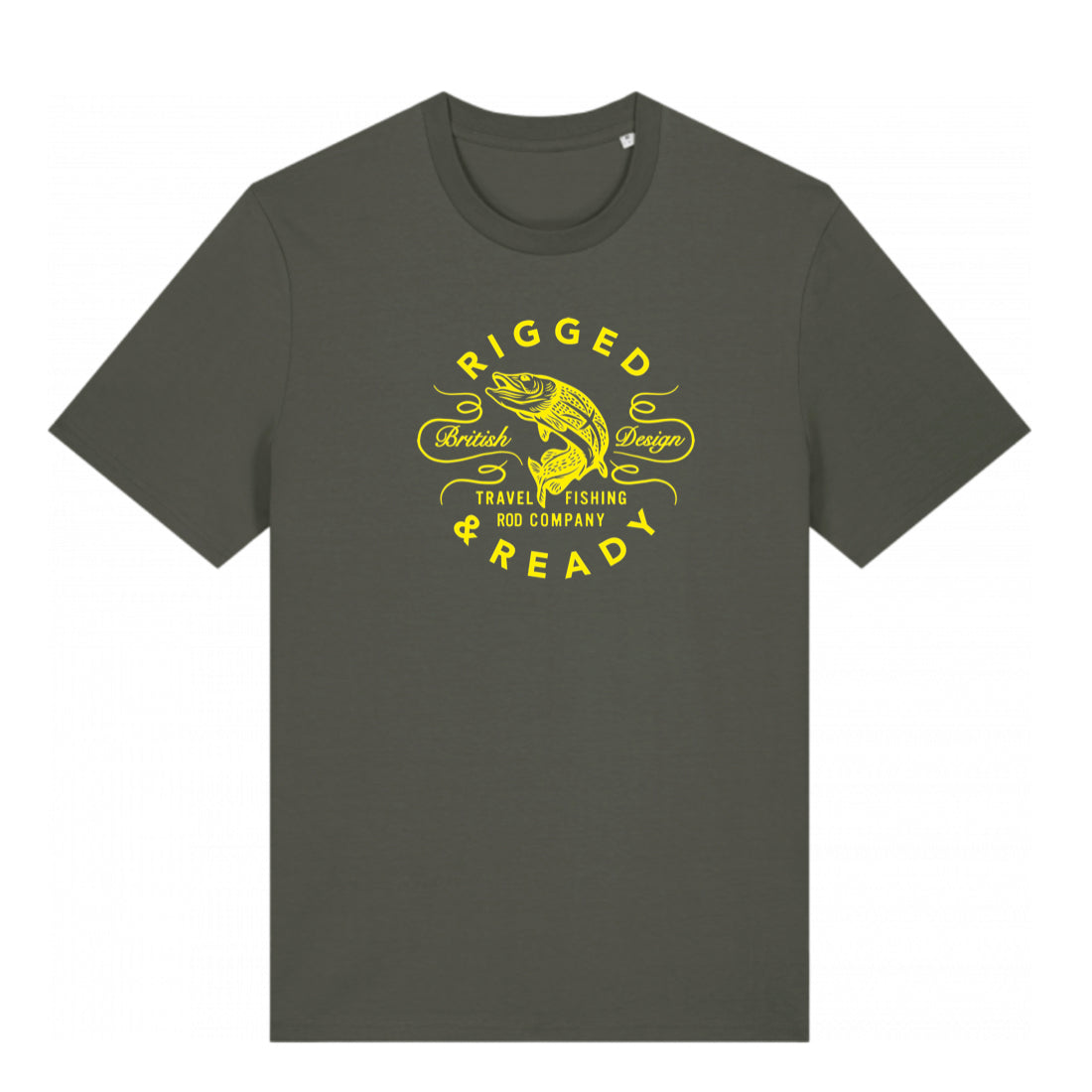 RIGGED AND READY LOGO T GREEN/YELLOW
