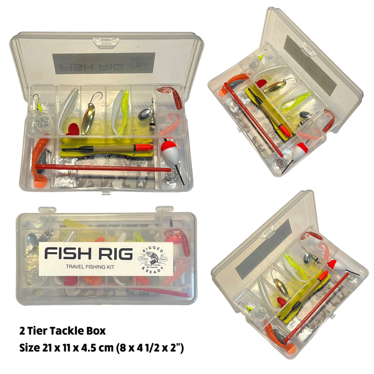 K-Fish Fishing Combination. Rod, Reel, Line, Tackle Box, Tackle + How to Fish Guide