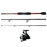 K Fish Combo By Rigged & Ready. 170cm Rod, Reel, Line, Tackle Box, Tackle, Fishing Guide (60cm compact)