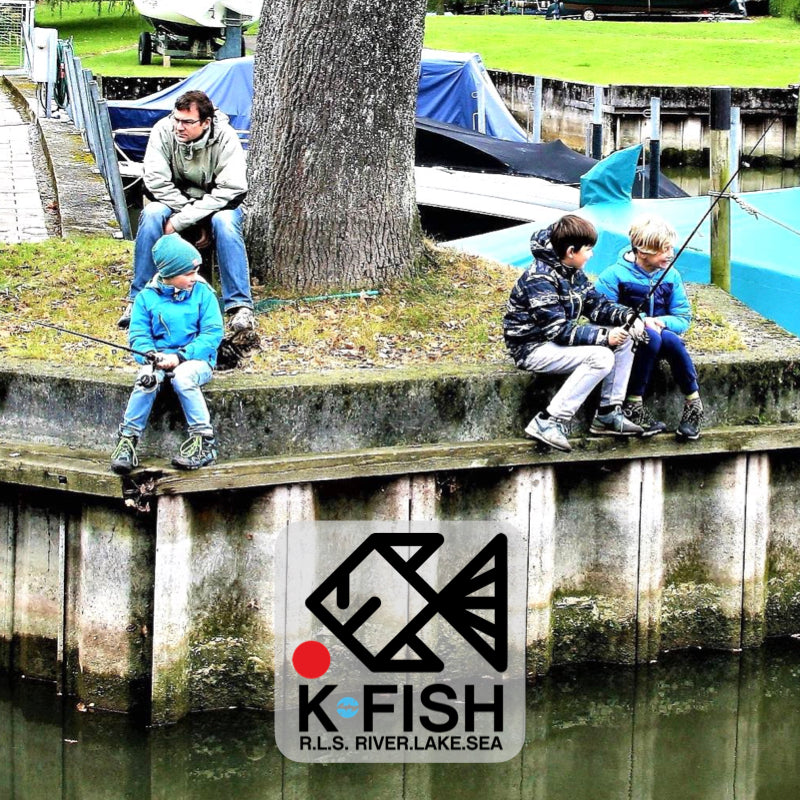 K Fish Combo By Rigged & Ready. 170cm Rod, Reel, Line, Tackle Box, Tackle, Fishing Guide (60cm compact)