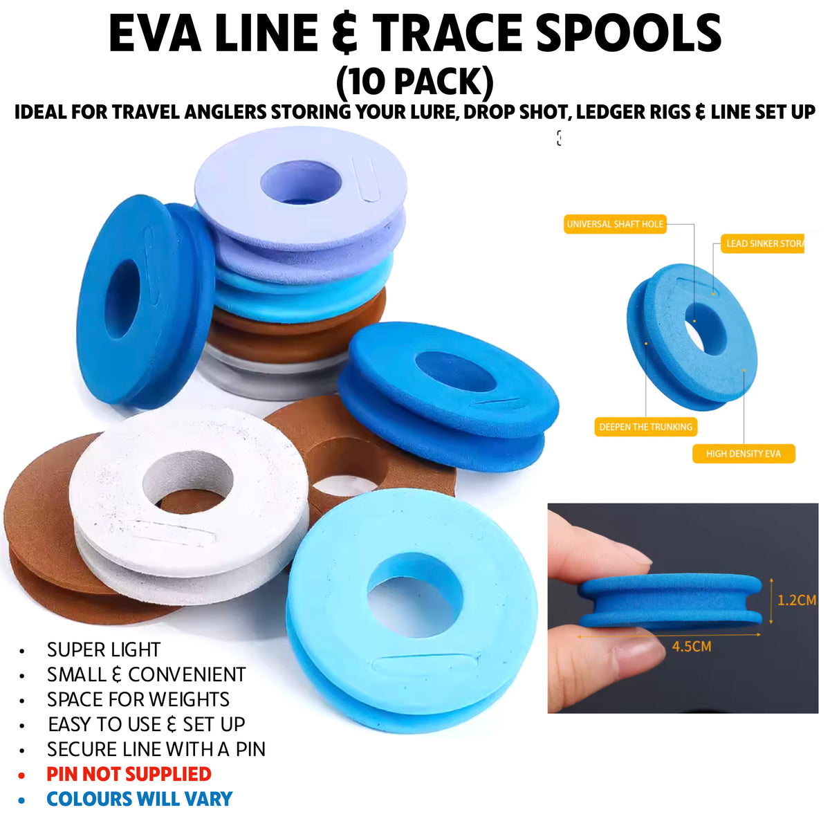 EVA Line and Trace Spools (10 pack)
