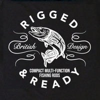 RIGGED AND READY LOGO T-SHIRT – BLACK/WHITE