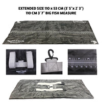 Travel Mat Max 110 x 53cm. Bigger Fish. Unhooking Mat. Super Compact, Light, Easy Carry