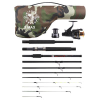 X Max Fishing Rod Combination. Multi-Function Powerful Predator & Carp, Spin, Feeder, Float Rod, Reel and Case
