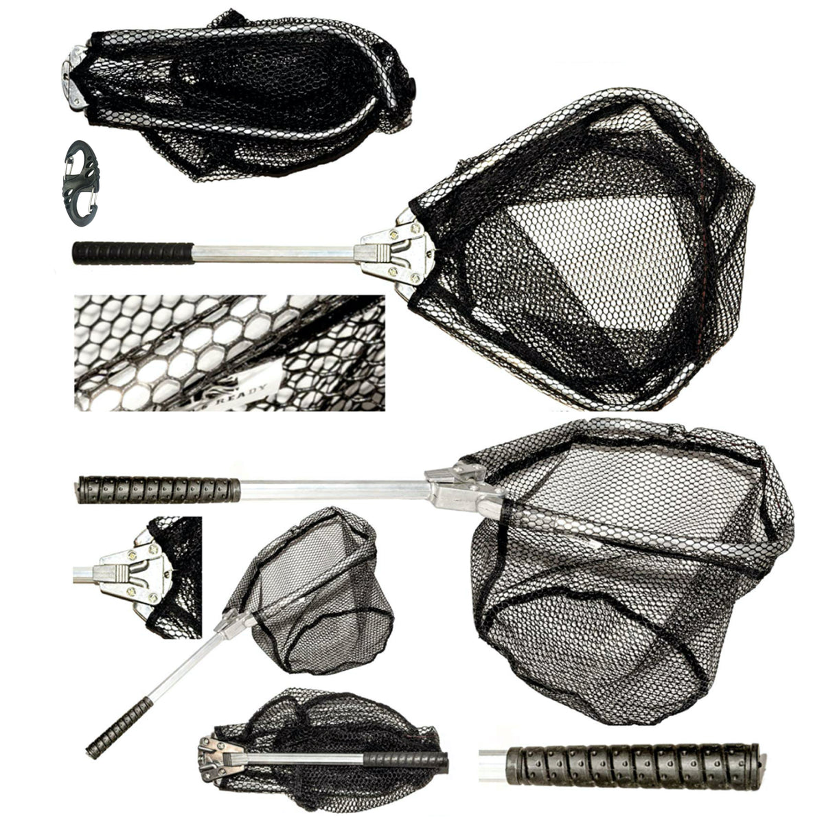Travel Net. The World's Most Compact Folding Net. Now with Deeper Net & S Clip for Belt or Bag Carry Clip