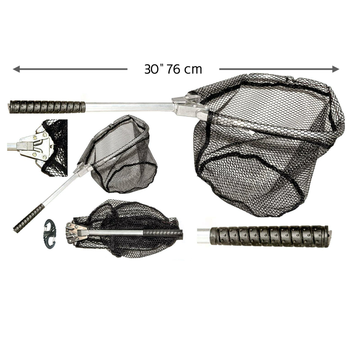 abu compact telescopic folding fishing net Travel Fishing