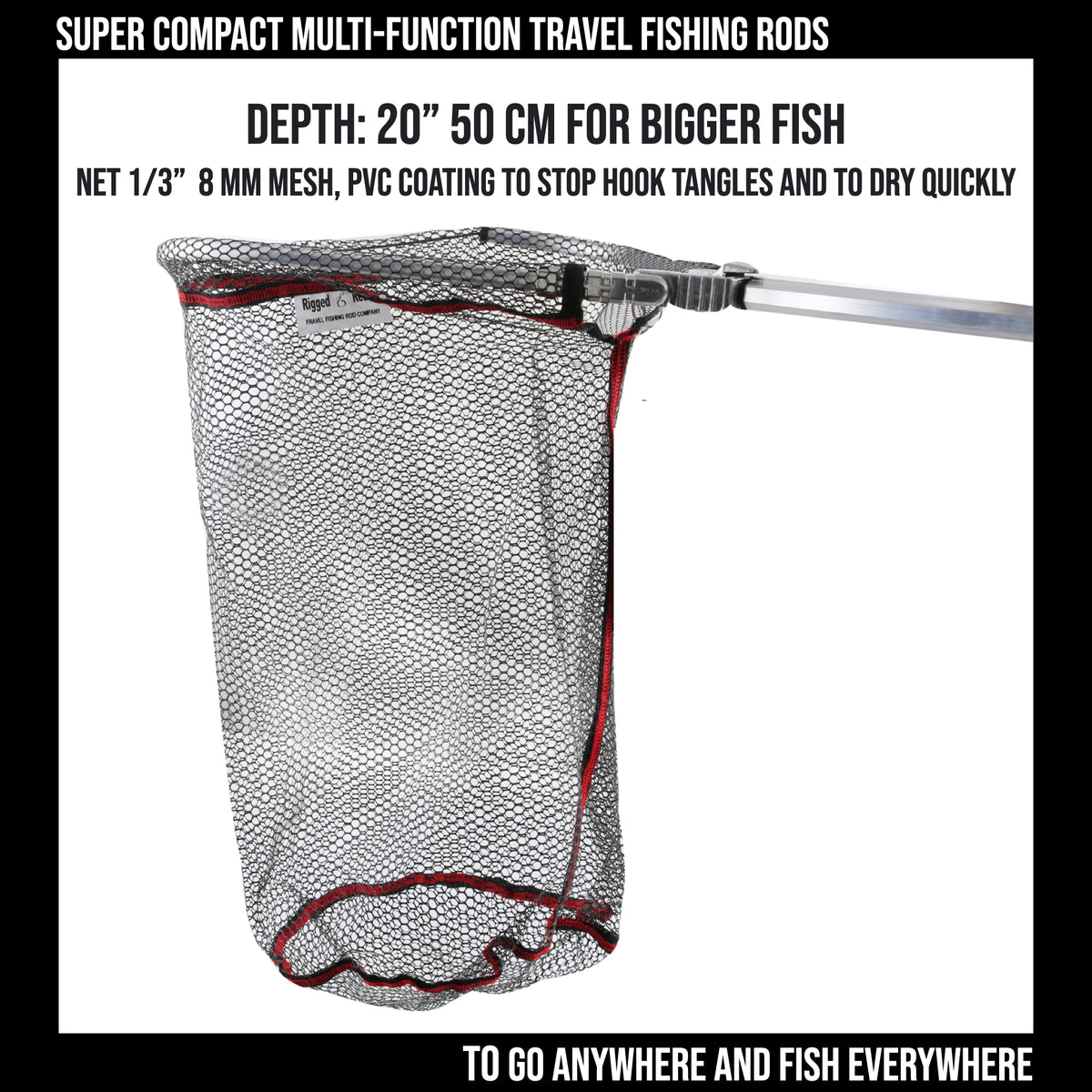 Travel Net. The World's Most Compact Folding Net. Now with Deeper Net & S Clip for Belt or Bag Carry Clip