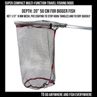 Travel Net. The World's Most Compact Folding Net. Now with Deeper Net & S Clip for Belt or Bag Carry Clip