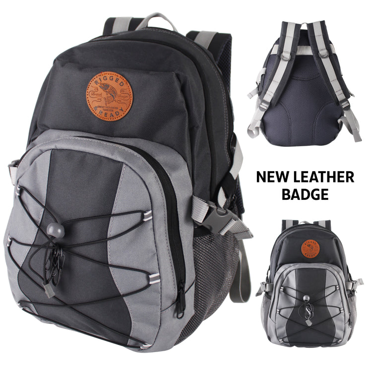 The Travel Fishing Rucksack - 30 L. Ideal for Rigged and Ready Rods. NEW BADGE