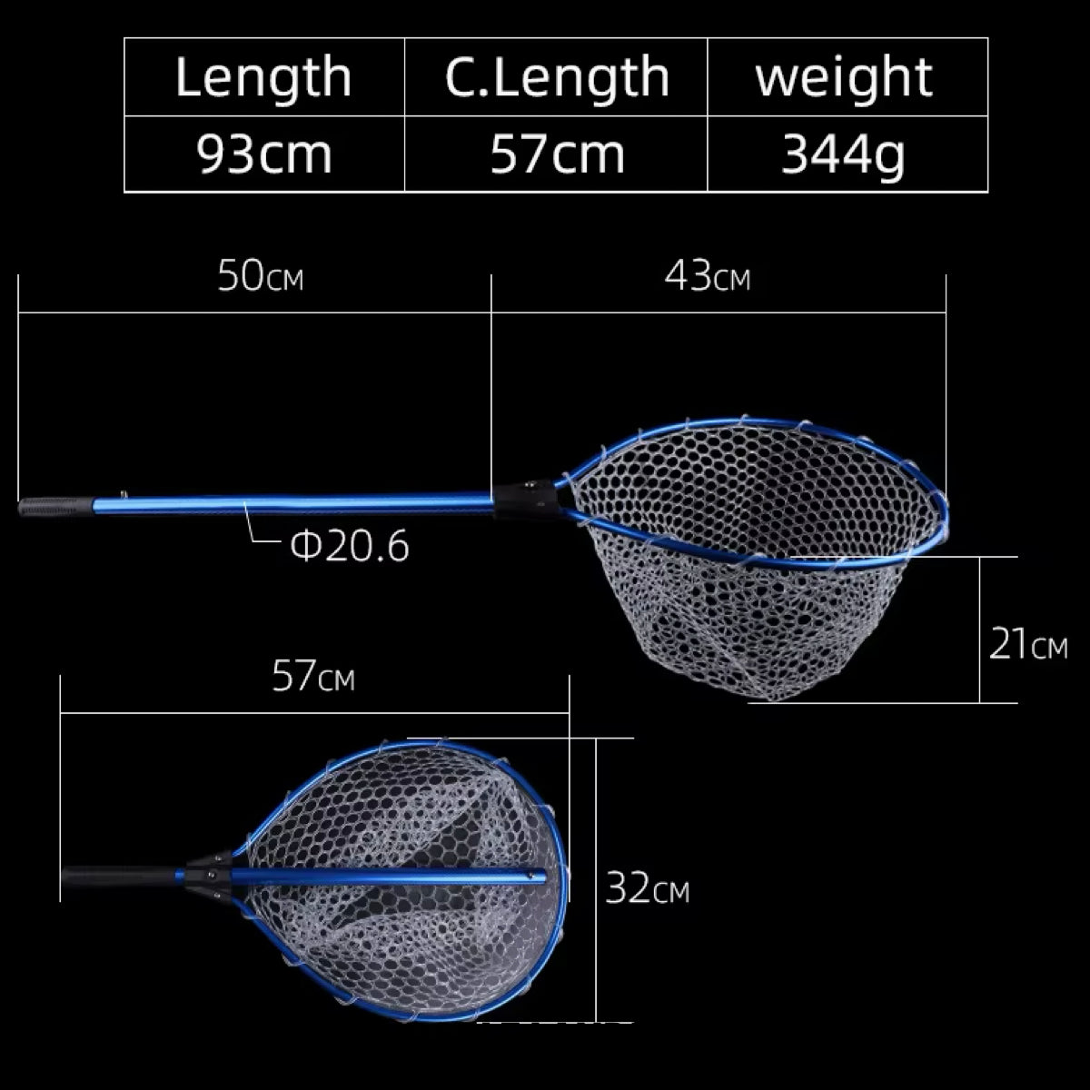 Compact Tangle-Free Extendable Travel Landing Net