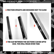 Predator Max P-S-B. Unique Predator-Spin-Baitcast Powerful Rod with Micro Trigger + Extension = 4 lengths & Cast Weights