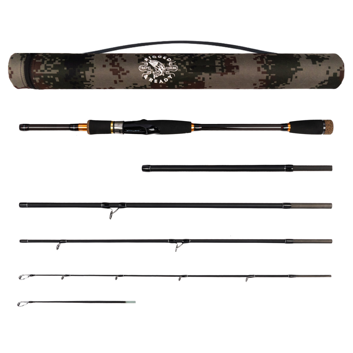 Predator Max Spin-Cast Rod + Micro Trigger + Extension = 4 lengths 253, 220, 215, 1.85cm