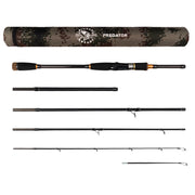 Predator Max P-S-B. Unique Predator-Spin-Baitcast Powerful Rod with Micro Trigger + Extension = 4 lengths & Cast Weights