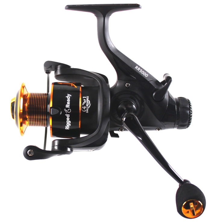 RR5000 Baitrunner, 4+1 Ball Bearings, Gear Ration: 5.1:1, Front & Rear Drag, Max Drag power: 11kg max, Salt Protection