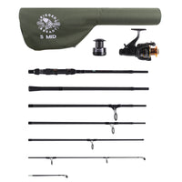 S Mid Combination. Powerful Carp, Predator, Light Surf rod +2 tips. 320 cm (10.5’) + 270 cm (8.85’) rods, RR5000 running/spin reel
