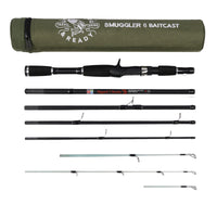 baitcaster rod case Smuggler 6 Baitcast Rod + Case. One Rod 3 tips = 170cm 5'7”, 190cm 6'3