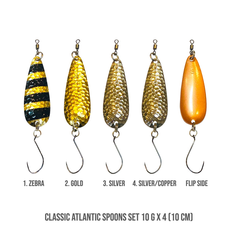 ATLANTIC SPOONS SET 10g BARBLESS (x 4) -  EXCLUSIVE TO RIGGED AND READY