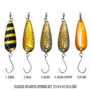 ATLANTIC SPOONS SET 21g BARBLESS (x 4)  EXCLUSIVE TO RIGGED AND READY