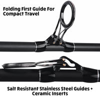 S Max. Big Fish Powerful Predator-Carp-Surf Fishing Rod + 2 tips 360cm 11'10"+320cm 10’ 6”