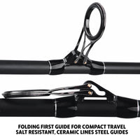 S Mid Carp. Big Fish Carp, Pike, Cat Travel Rod + 2 tips 320 & 270cm