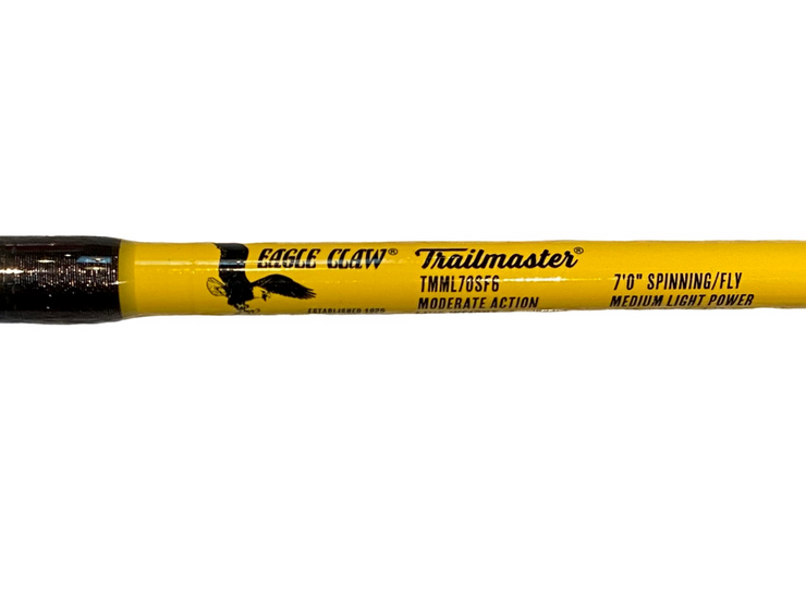 Trailmaster Classic Spin  Fly Rod 7' by Eagle Claw – Rigged and Ready