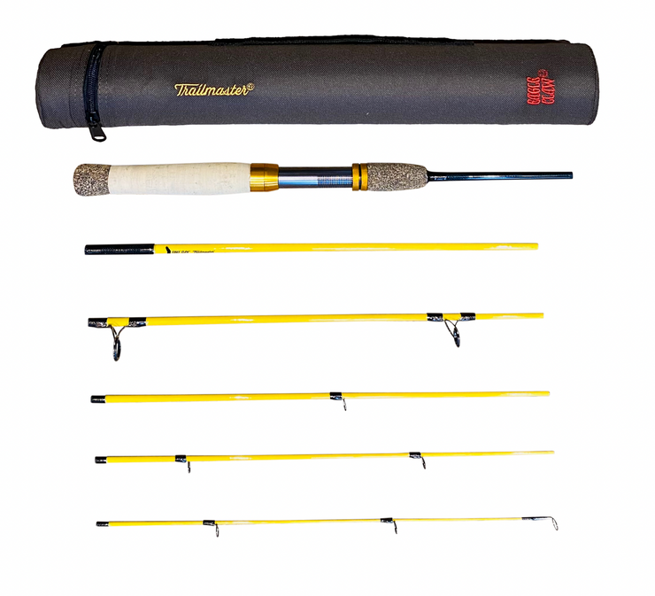eagle claw trailmaster spin fly combo Spinning Combo, 6'6", Medium, 4 Piece with Travel Case The Eagle Claw Trailmaster Travel/Pack Rods feature an IM Trailmaster Fly Rod 6 Pc.
