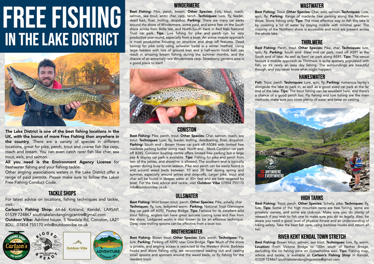 Lake District Free Fishing - Free Leaflet Guide