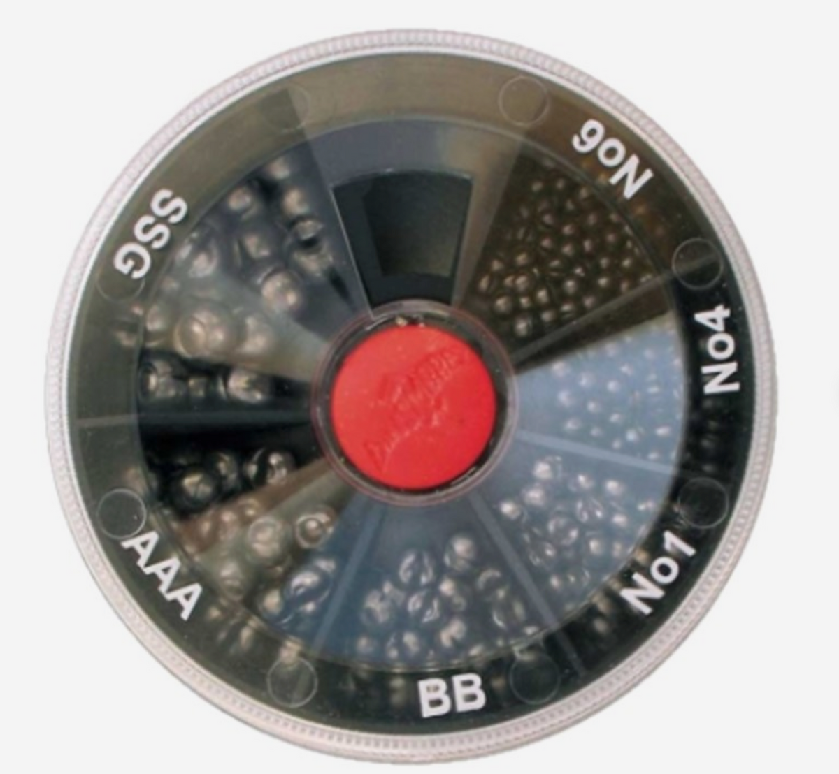 Spilt Shot Weights 6 Way Dispenser