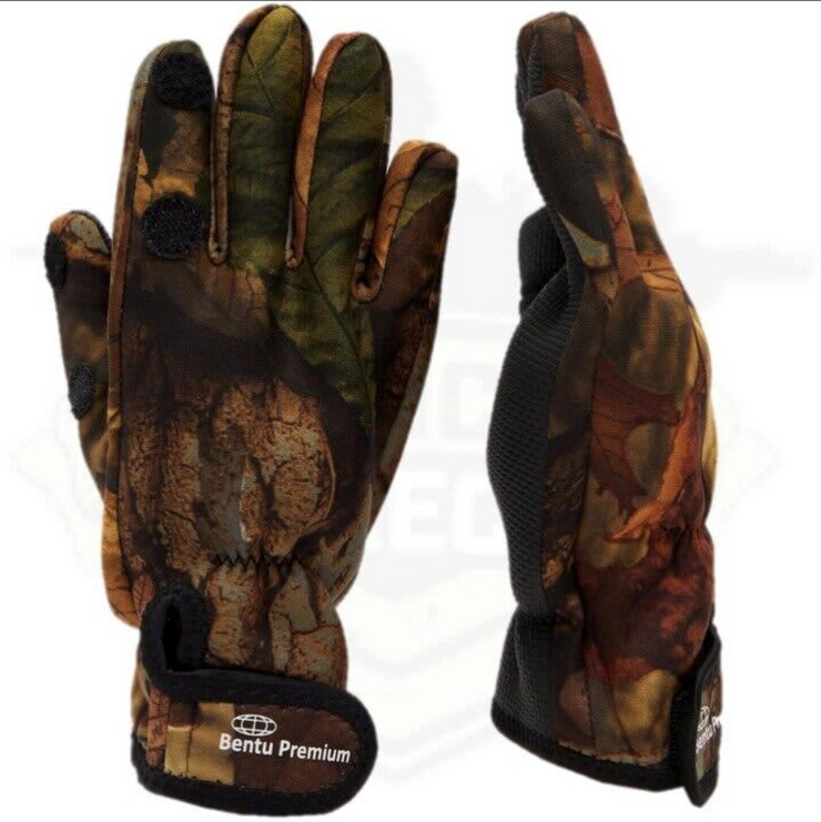 Fishing Gloves. Waterproof Neoprene Grip Folding Back Trigger Finger Rigged and Ready