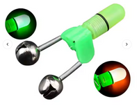 Bite Indicator. Glow in the Dark. Bell and Light Fish Bite Indicator