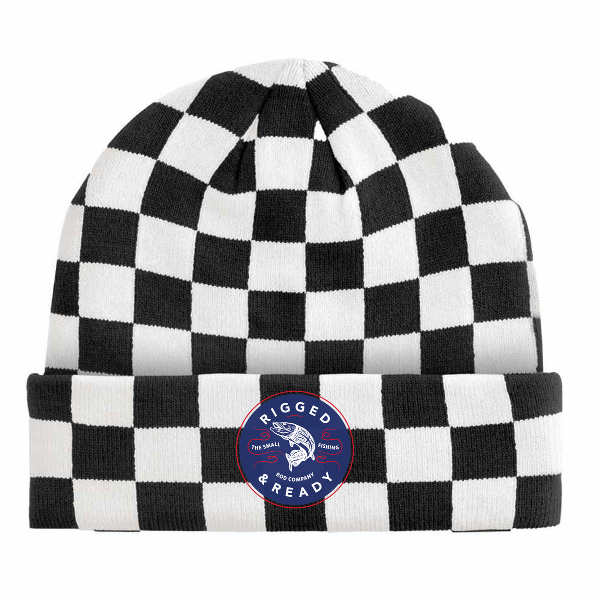 Rigged & Ready Black & White Beanie
