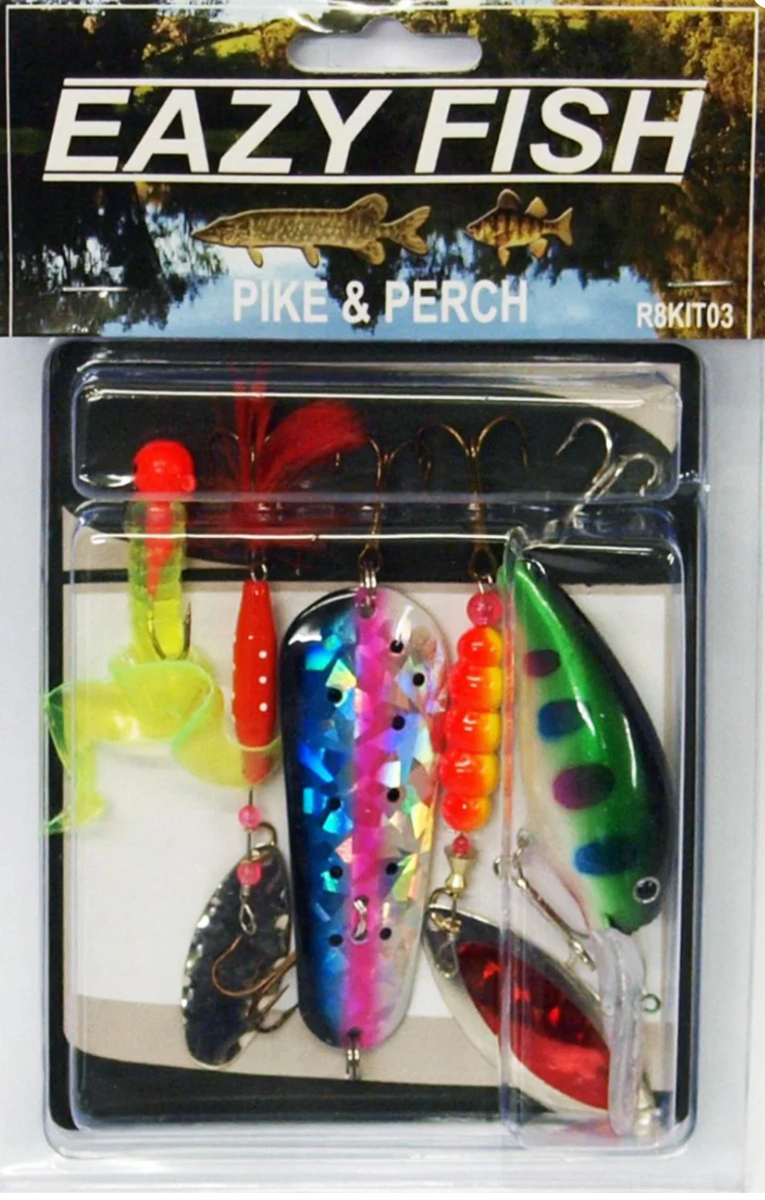 Eazy Fish Pike & Perch Lure Kit x 5 Lures